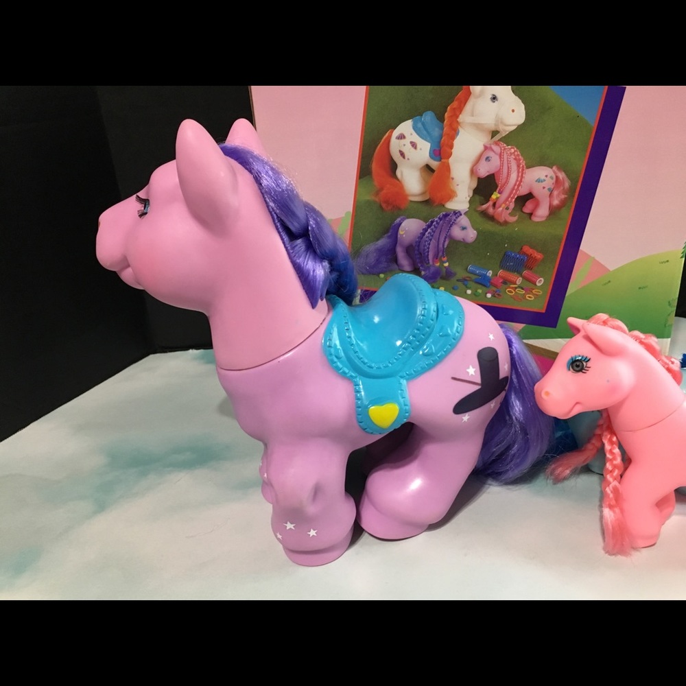 PRETTY PONY FAMILY 90s w/Accessories Giant Size - Picture 11 of 15